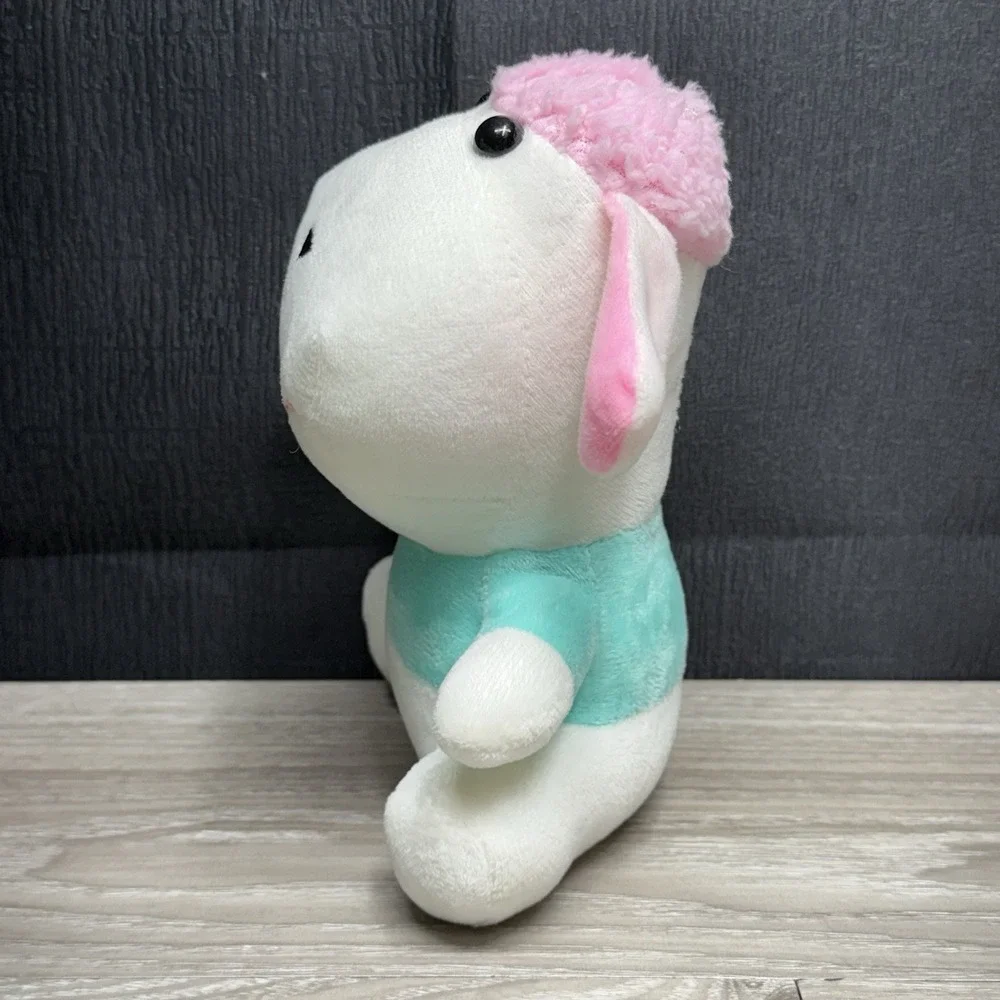 Pink Haired Blue Shirt‎ Plush Puppy